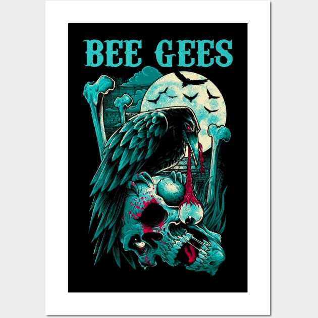 BEE GEES BAND MERCHANDISE Wall Art by jn.anime